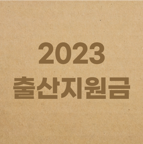 2023 출산지원금 및 출산혜택 총정리